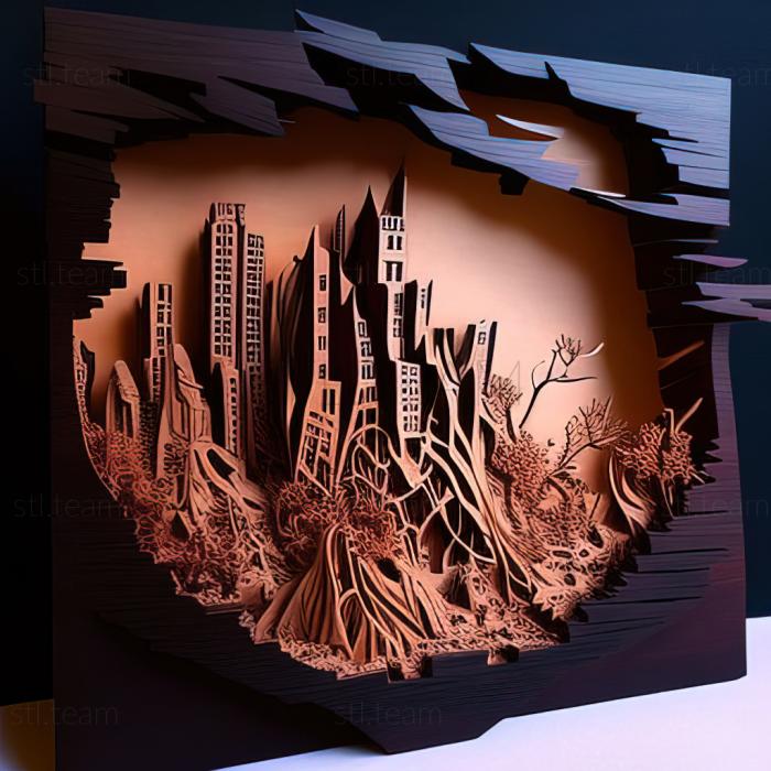 3D модель Спасая мир от руин The Ruins of Steel IslandRE (STL)